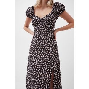 French Connection Aura Drape Midi Dress